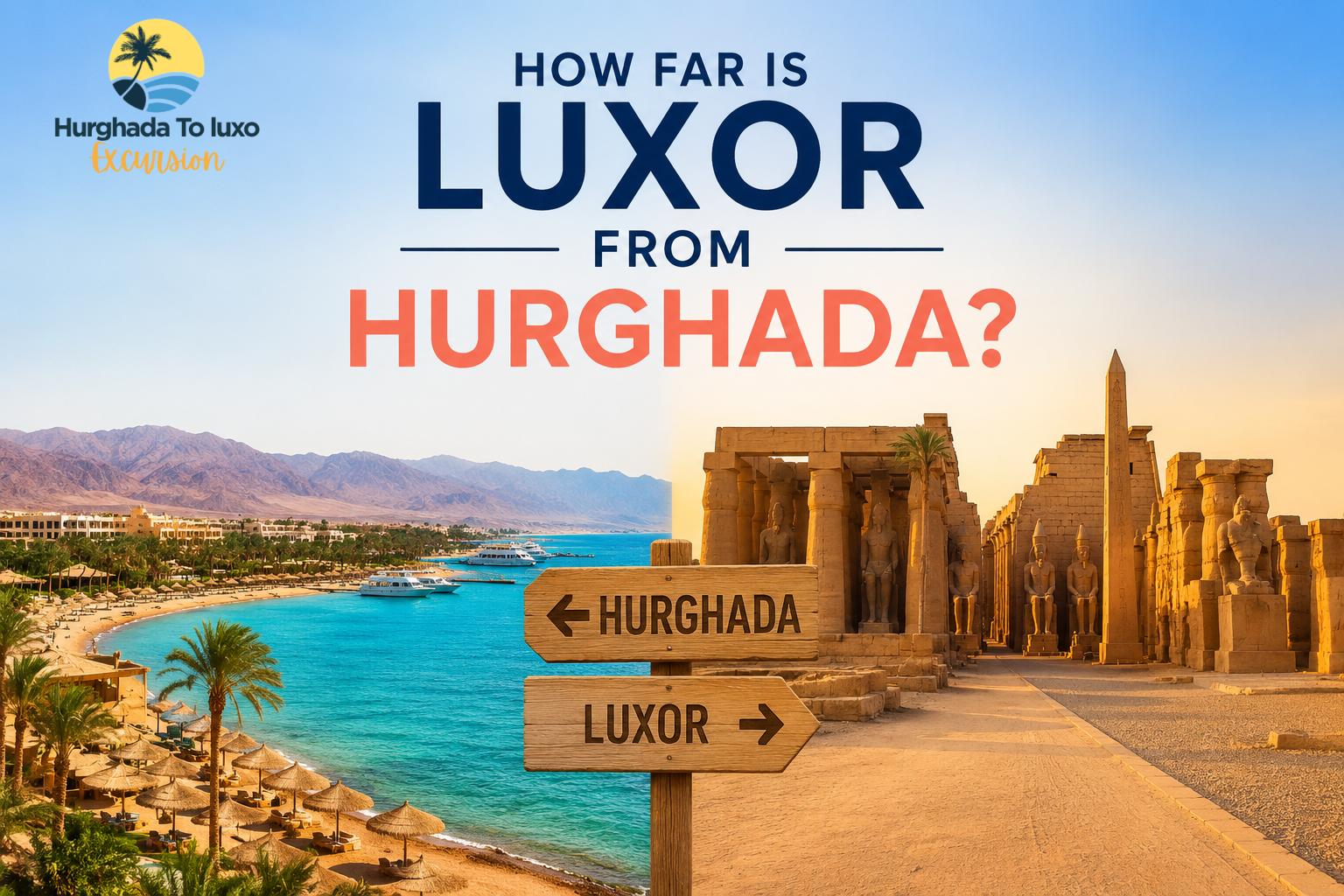 How far is Luxor from Hurghada